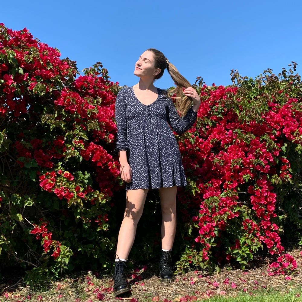 Pull & Bear Long Sleeve Dress